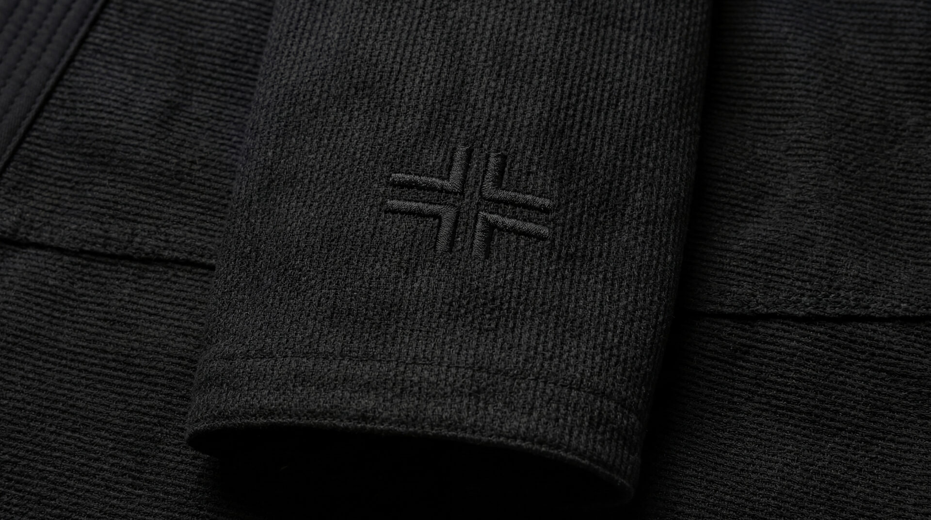 Tonal cross embroidery